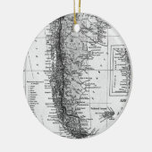  kaart van Argentinië (1911) Keramisch Ornament (Links)