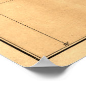  kaart van Arizona (1876) Poster (Hoek)