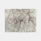 kaart van Arizona (1911) Fleece Deken (Voorkant (Horizontaal))