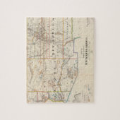 kaart van Arizona en New Mexico (1866) Legpuzzel (Verticaal)