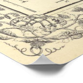  kaart van Arizona en New Mexico (1867) Poster (Hoek)