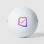 Kaart van Arizona - I love Arizona - Phoenix Arizo Golfballen (Voorkant)