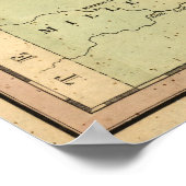  kaart van Arkansas (1839) Poster (Hoek)