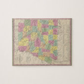  kaart van Arkansas (1853) Legpuzzel (Horizontaal)