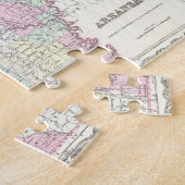  kaart van Arkansas (1855) Legpuzzel (Zijkant)