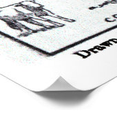 kaart van Arkansas (1912) Poster (Hoek)