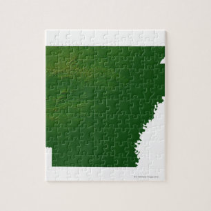 Kaart van Arkansas Legpuzzel