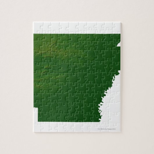 Kaart van Arkansas Legpuzzel (Verticaal)