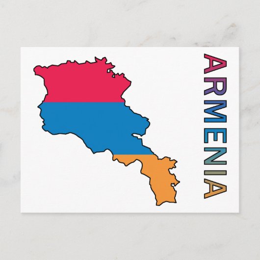 Kaart van Armenië (Voorkant)