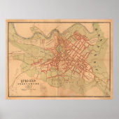  kaart van Armenië (1920) Poster (Voorkant)