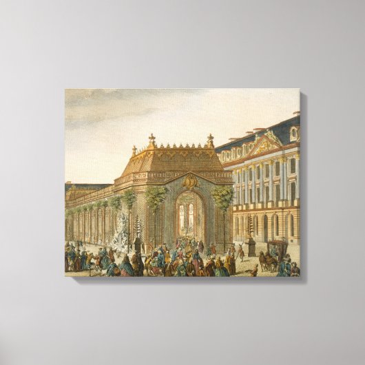 Kaart van Arras, van "Civitates Orbis Terrarum" do Canvas Afdruk (Voorkant)