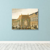 Kaart van Arras, van "Civitates Orbis Terrarum" do Canvas Afdruk (Insitu (Houten vloer))