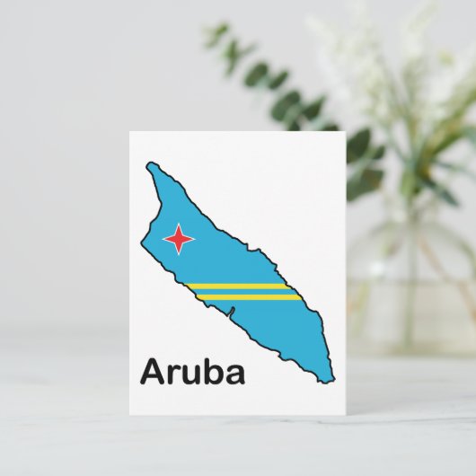 Kaart van Aruba (Staand voorkant)