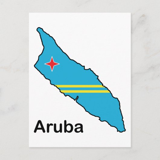 Kaart van Aruba (Voorkant)