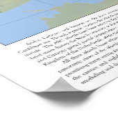 Kaart van Aruba, Bonaire en Curaçao 1:500.000 Poster (Hoek)