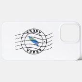 Kaart van Aruba, poststempel, reisstempel Case-Mate iPhone Case (Achterkant (horizontaal))