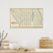 Kaart van Asbury Park, Monmouth County, New Jersey Poster (Keuken)