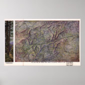  kaart van Asheville North Carolina Poster (Voorkant)