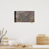  kaart van Asheville North Carolina Poster (Keuken)