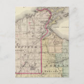 Kaart van Ashland en provincies Bayfield (Voorkant)