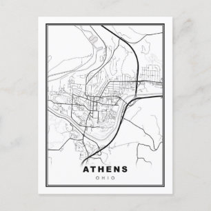 Kaart van Athene