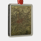  kaart van Atlanta (1892) Metalen Ornament (Rechts)