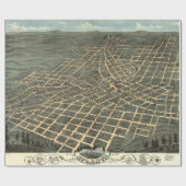  kaart van Atlanta Georgia Cadeaupapier (Vlak)