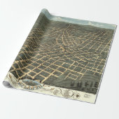 kaart van Atlanta Georgia Cadeaupapier (Uitgerold)