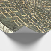  kaart van Atlanta Georgia Cadeaupapier (Hoek)