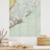  kaart van Atlantic City NJ (1941) Poster (Keuken)