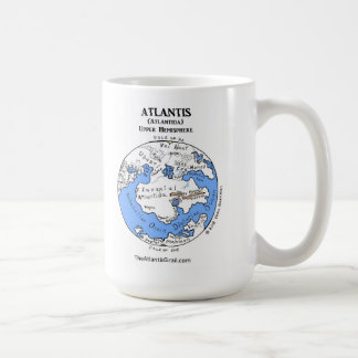 Kaart van Atlantis - allebei Hemispheres - Klassie Koffiemok