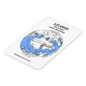 Kaart van Atlantis - Bovenhalfrond - Magnet 1 Magneet (Linkerzijde)