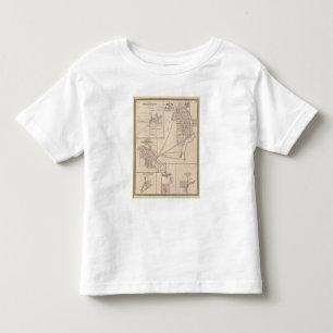 Kaart van Auburn, De Kalb Co. Kinder Shirts