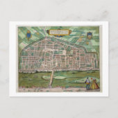 Kaart van Aurelia, van "Civitates Orbis Terrarum"  (Voorkant)