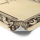  kaart van Aurora IL (1876) Poster (Hoek)