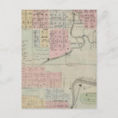 Kaart van Austin, provincie Mower, Minnesota (Voorkant)