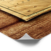  kaart van Australazië Poster (Hoek)