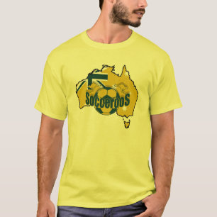 Kaart van Australia Socceroos logo 2010 Gifts T-shirt