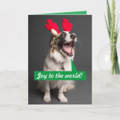 Kaart van Australian Shepherd kerstfeestdag (Voorkant)