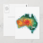 Kaart van Australië (Voorkant / Achterkant)