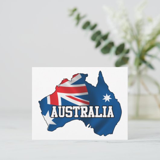 Kaart van Australië (Staand voorkant)