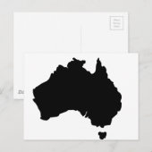 Kaart van Australië (Voorkant / Achterkant)