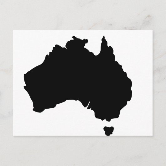 Kaart van Australië (Voorkant)