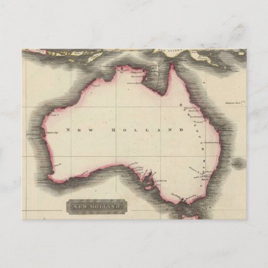 kaart van Australië (1817) (Voorkant)