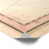  kaart van Australië (1818) Poster (Hoek)