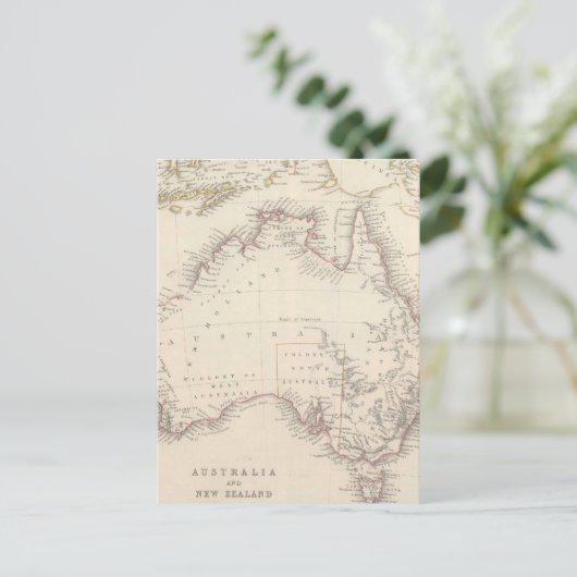  kaart van Australië (1848) (Staand voorkant)