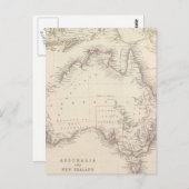  kaart van Australië (1848) (Voorkant / Achterkant)