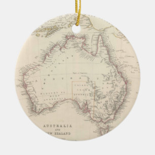  kaart van Australië (1848) Keramisch Ornament