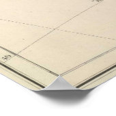  kaart van Australië (1848) Poster (Hoek)