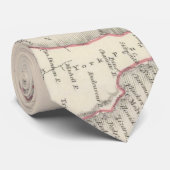  kaart van Australië (1848) Stropdas (Opgerold)